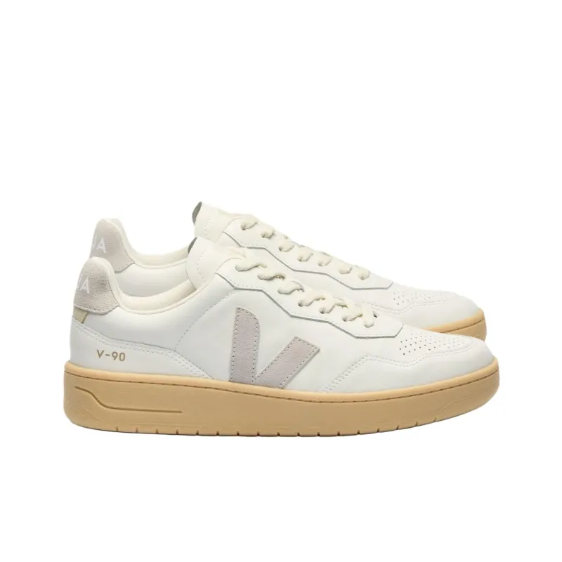 VEJA V 90 Low Top Skateboard Shoes Unisex White-1