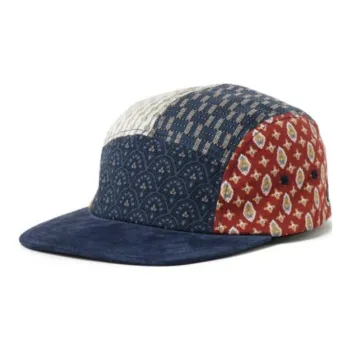 Beams Cotton, Pigskin Leather, Cow Leather Baseball Caps Men's Marine Blue