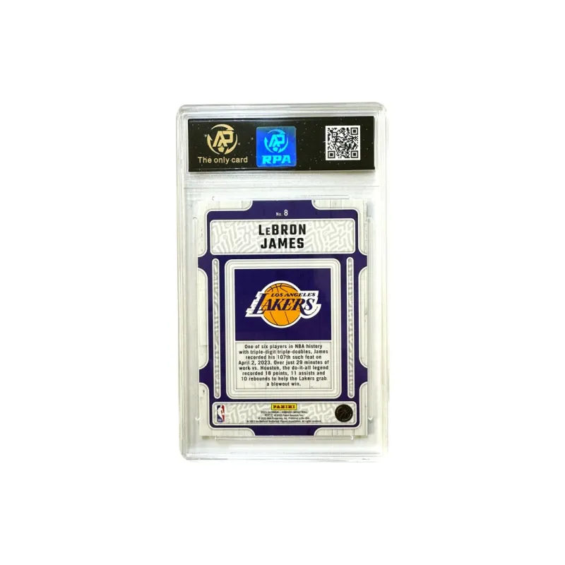 PANINI LeBron James Lakers Donruss Master Card Hardwood Masters Silver Label Star Card 9 Points Graded Cards 1 Pc-1