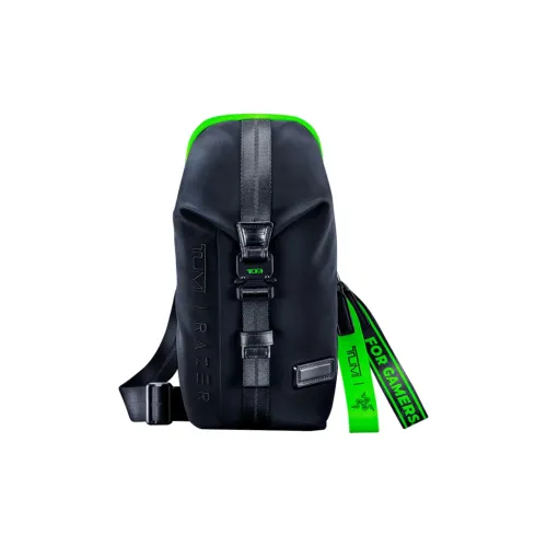 Razer Nylon One Shoulder Backpack Regular Unisex Black & Thunder Green