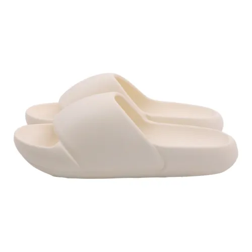 Thin Strips Slippers Unisex, White
