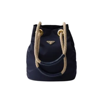 PRADA Re-Nylon Recycled Polyamide Bucket Bags Shoulder Bags Women's Sea Blue