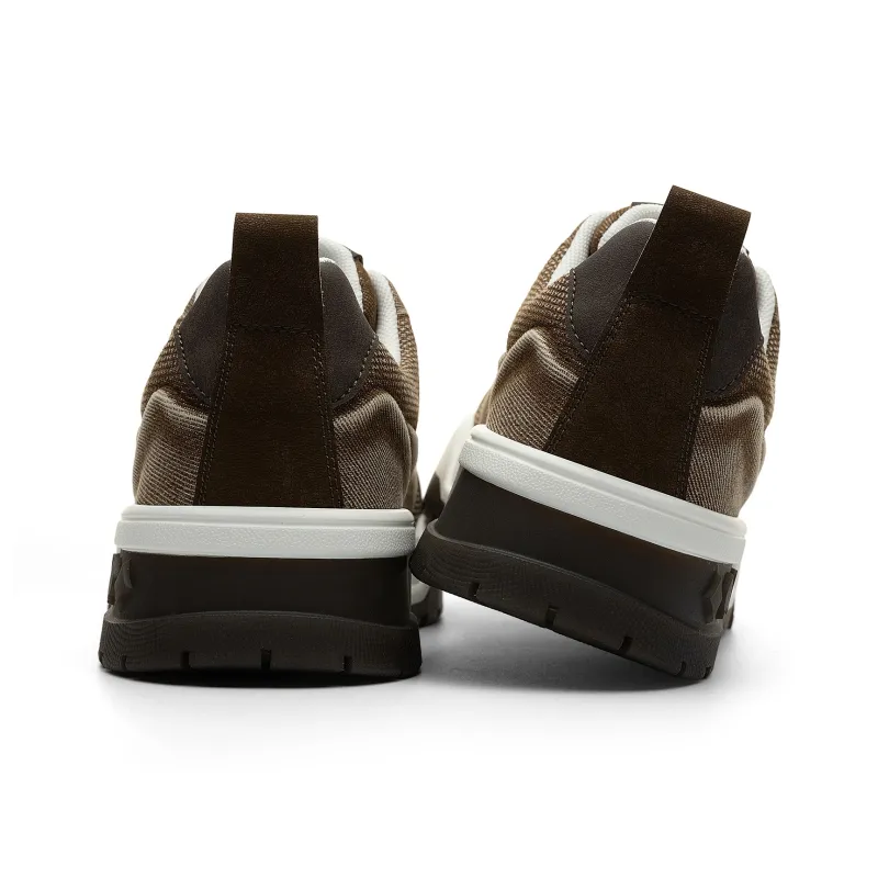 JEEP SPIRIT Coverage Cushioning Wear-Resistant Low-Top Skateboard Shoes Men's Oxidized Brown-4