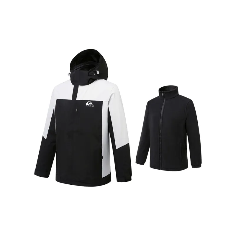 Quiksilver Hiking Water-Resistant Windproof And Rainproof Windbreaker Jacket Unisex-9
