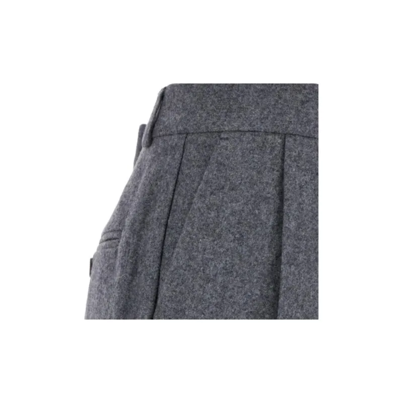 TOTEME Classic Double Pleated Tailored Pants-2