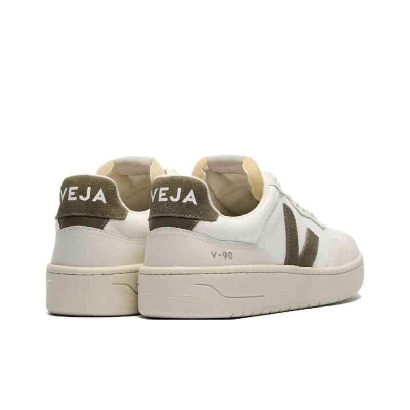 VEJA V 90 Low Top Skateboard Shoes Unisex White-4