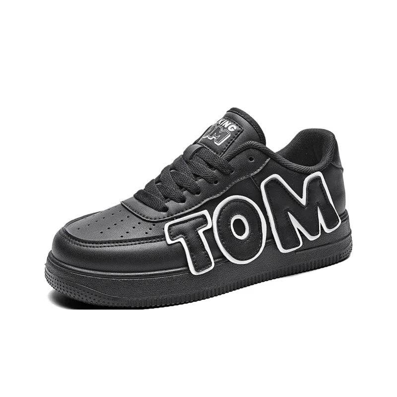 TALKING TOM Low-Top Skateboard Shoes Unisex White-11