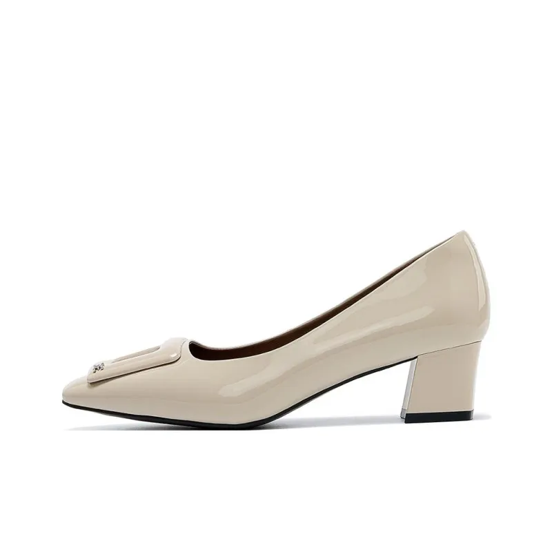 ELLE Chunky Heel High Heels 4.5cm Women's-5