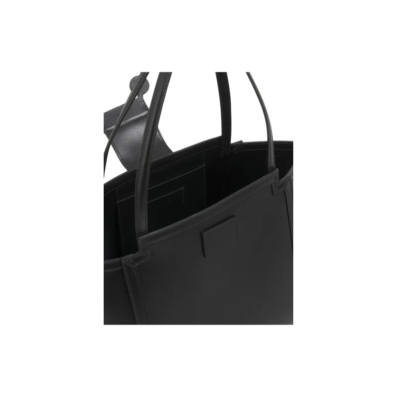 MARNI Calfskin Tote Bag Shopping Bag Handbag Shoulder Bag Mini Women's Black-4