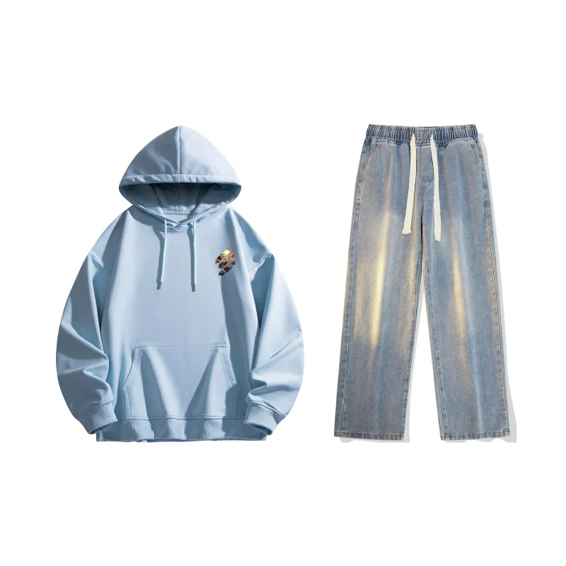 Airwalk Sweatshirt Set Unisex Black-67