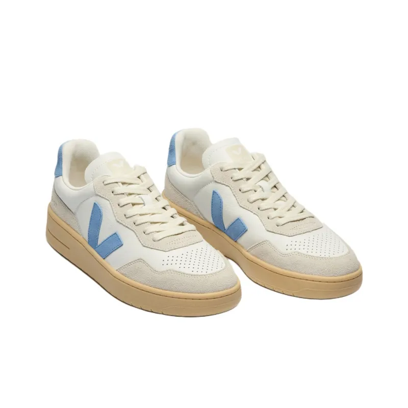 VEJA V 90 Low Top Skateboard Shoes Unisex White-2