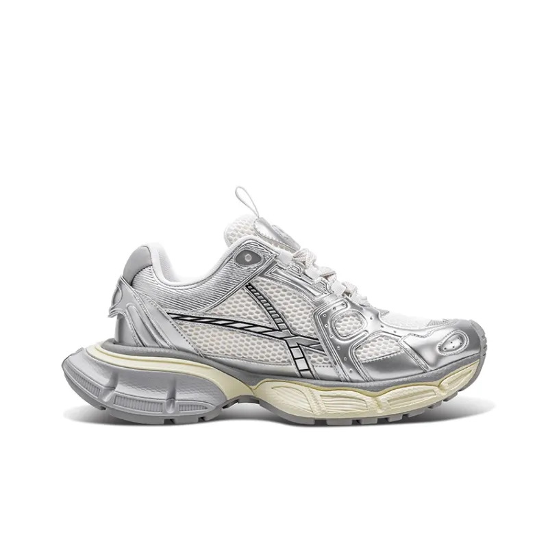 HART DAVIS X103 Series Chunky Sneakers Unisex Low Top Silver-8