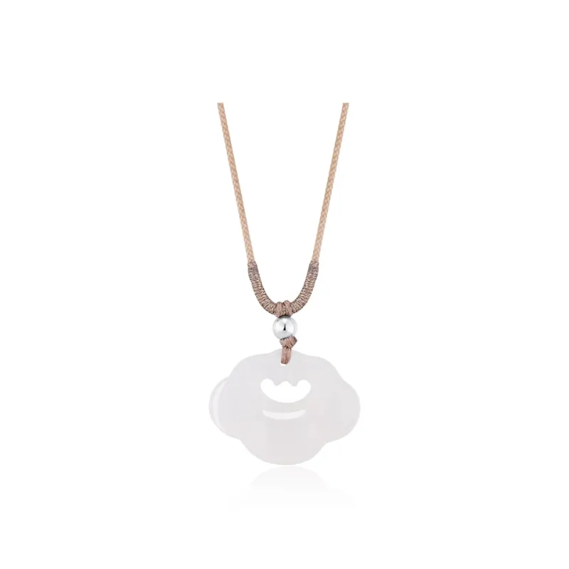 CHINA GOLD Chalcedony Necklaces Unisex-0