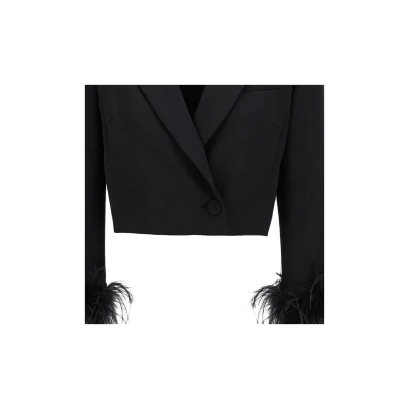 PINKO Embellished Cropped Jacket-2