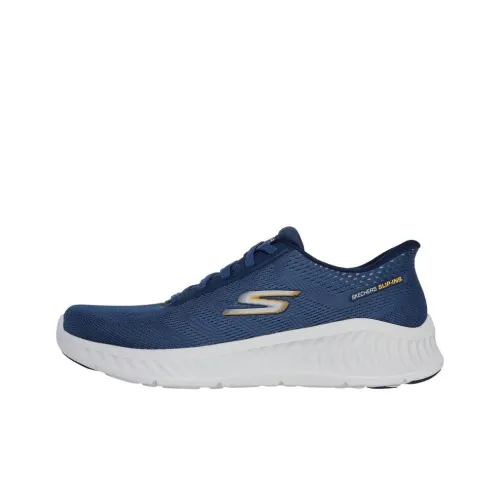 Skechers Slip Ins Anti Slip Wear Resistant Low Top Running Shoes Men's Blue