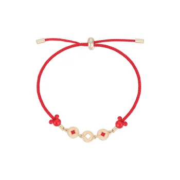 AJIDOU Pull Tab Red String Bracelets Women's
