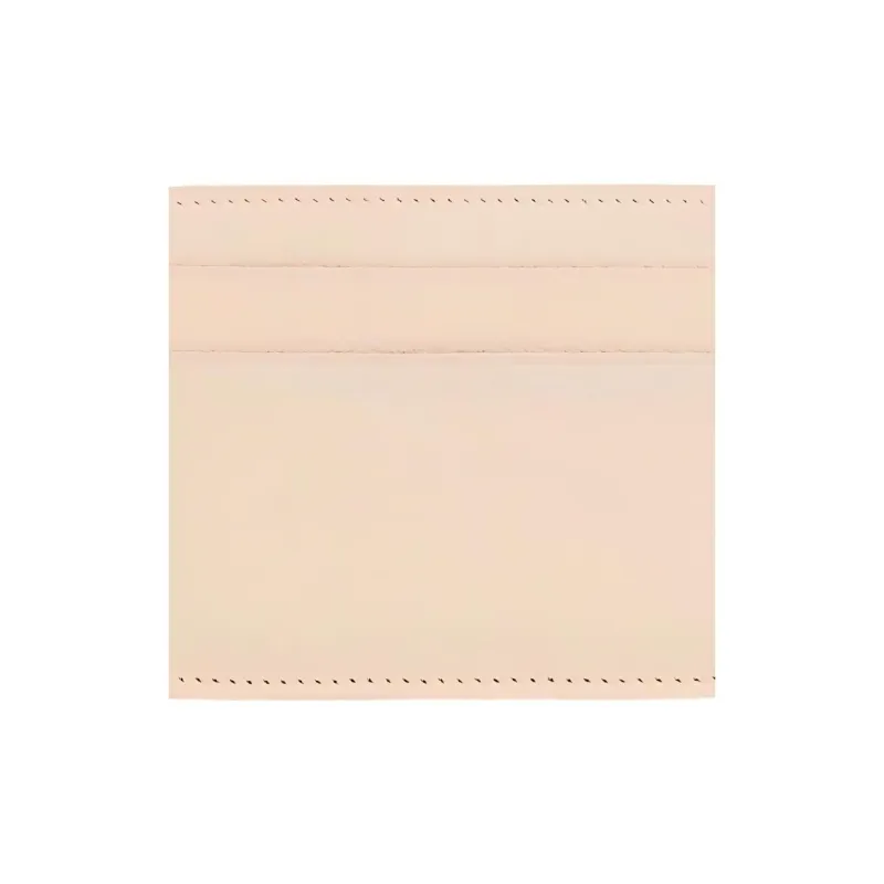 Balenciaga Grained Calfskin Card Holder Mini Women's Beige-2