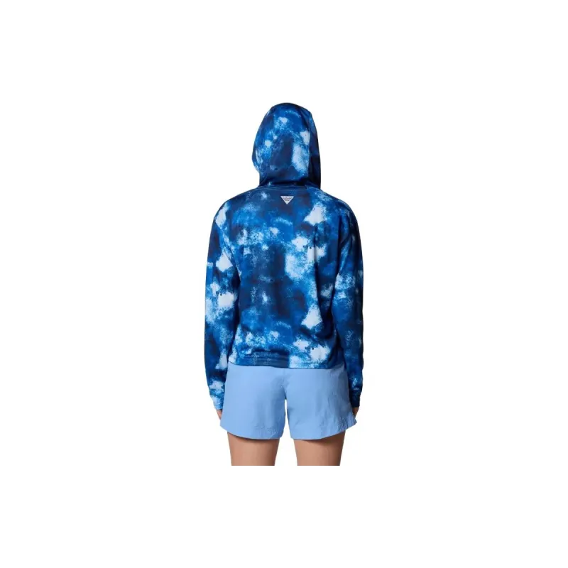 Columbia PFG Solar Stream Sweatshirt Women's Blue Sea Blessing-1