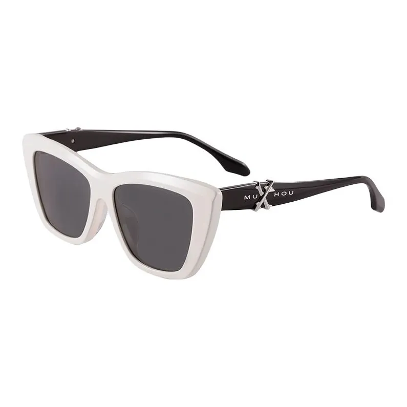 MuHou Plate Frame Cat Eye Sunglasses Unisex-1