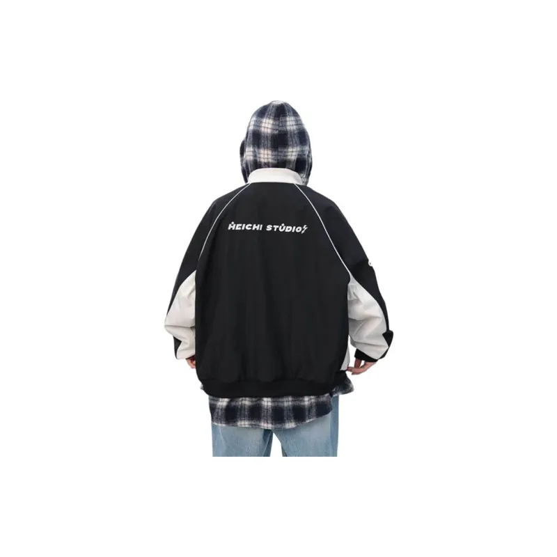 Black Late Jackets Coats Unisex-3
