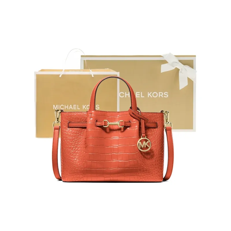 MICHAEL KORS Artificial Leather Handbag Trumpets Women's Orange Red-5