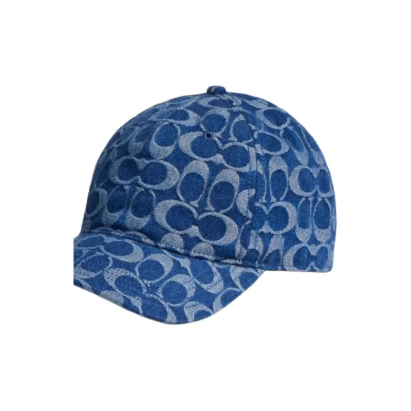 COACH Cotton Baseball Caps Unisex Blue-2