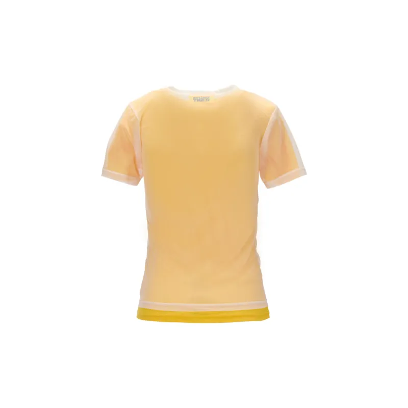 Onitsuka Tiger T Shirt Women's White/Yellow-1