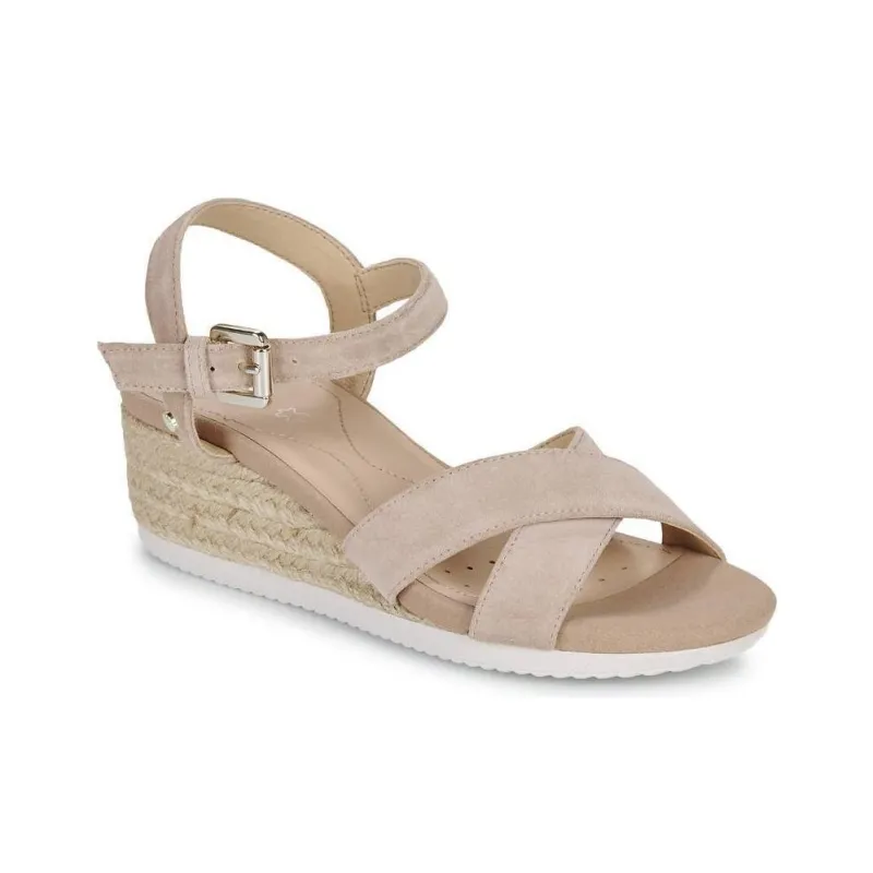 GEOX D ISCHIA CORDA Strap Sandals Women's Light Umber-2