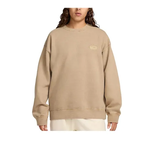 Nike Solo Swoosh Sweatshirt Men's Apricot Tea Brown