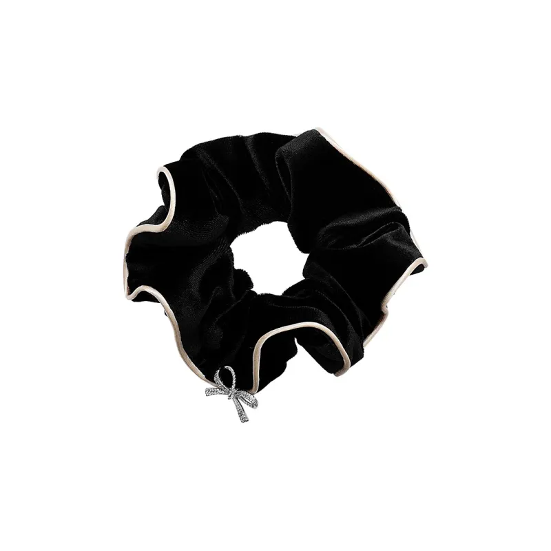 ROYALSASA Velour Faux Crystal Hair Tie Women's-3