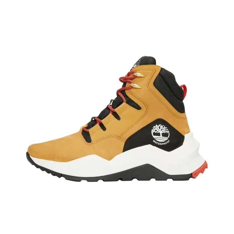 Timberland MADBURY Collection Wear-Resistant High-Top Outdoor Shoes Men's Yellow Black-0