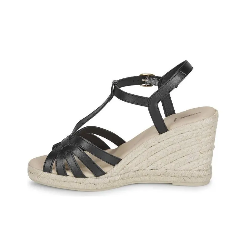 GEOX D GELSA Strap Sandals Women's Black-1