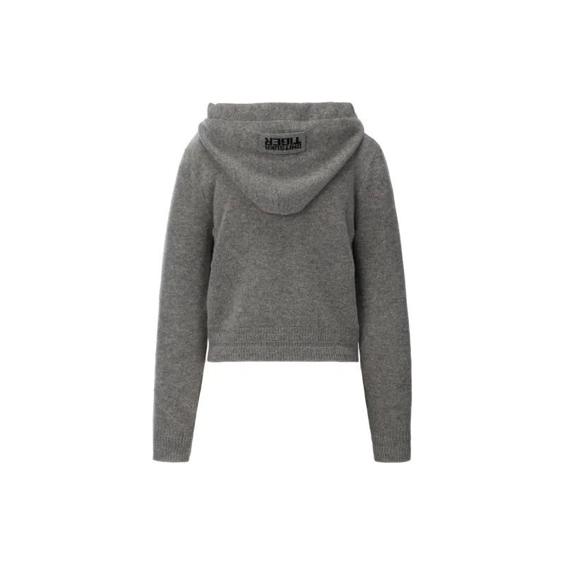 Onitsuka Tiger WS KNIT HOODIE Knitwear Women's Heather Gray-1