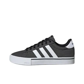Adidas Daily 4.0 Anti Slip Wear Resistant Low Top Skateboard Shoes Unisex Gray