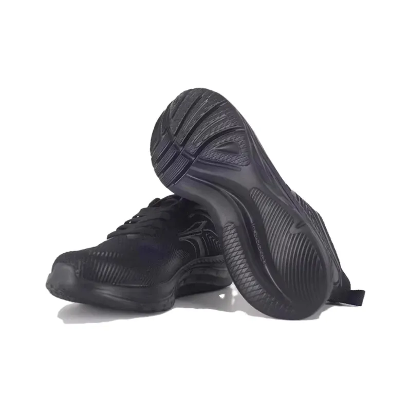 361° Cushioned Wear-Resistant Height Increasing Low-Top Running Shoes Men's Black-3