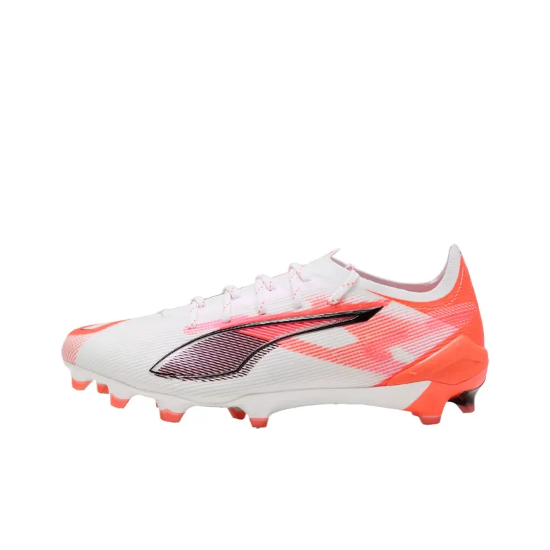 PUMA Ultra 5 Cushioning Anti-Slip Wear-Resistant Support Balance Impact-Resistant Soccer Shoes Women's White Orange-0
