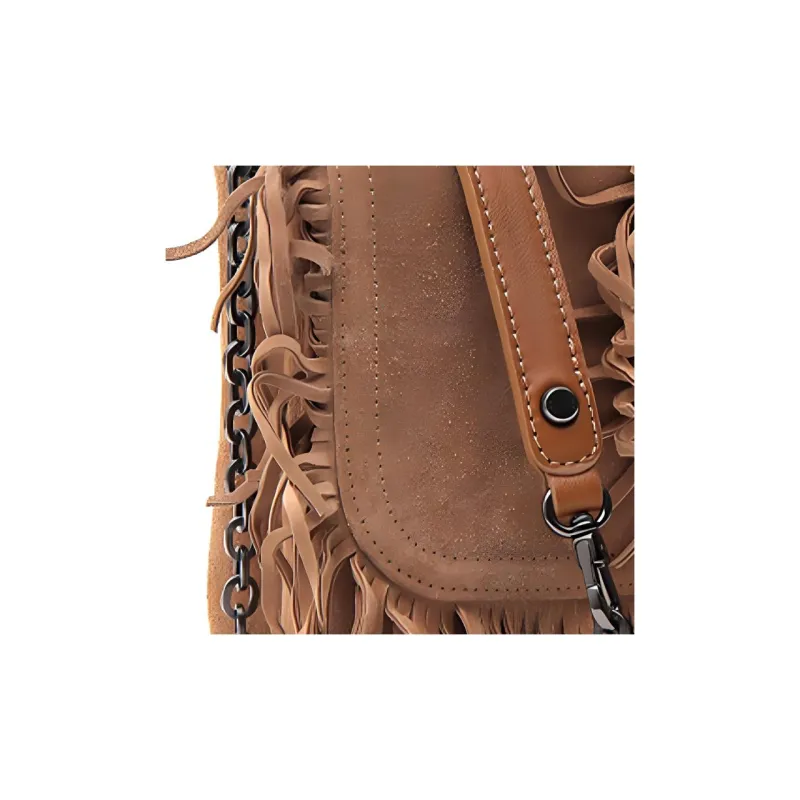 LONGCHAMP Amazone Leather Crossbody Bag Shoulder Bag Women's Beige-4