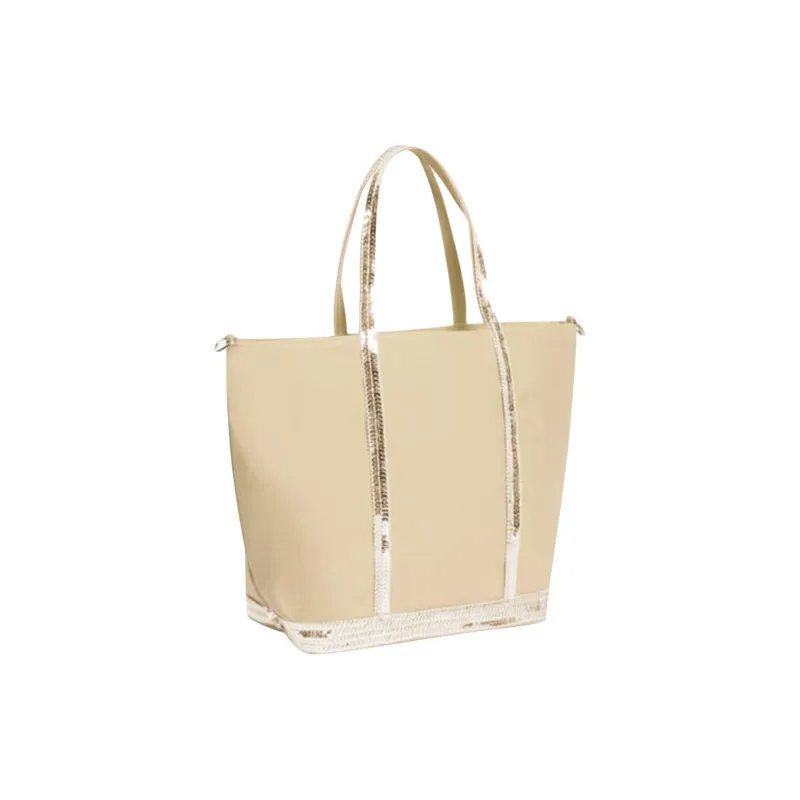 Vanessa Bruno Cotton Tote Bag, Shopping Bag, Shoulder Bag, Handbag Mini Women's Yellow-1