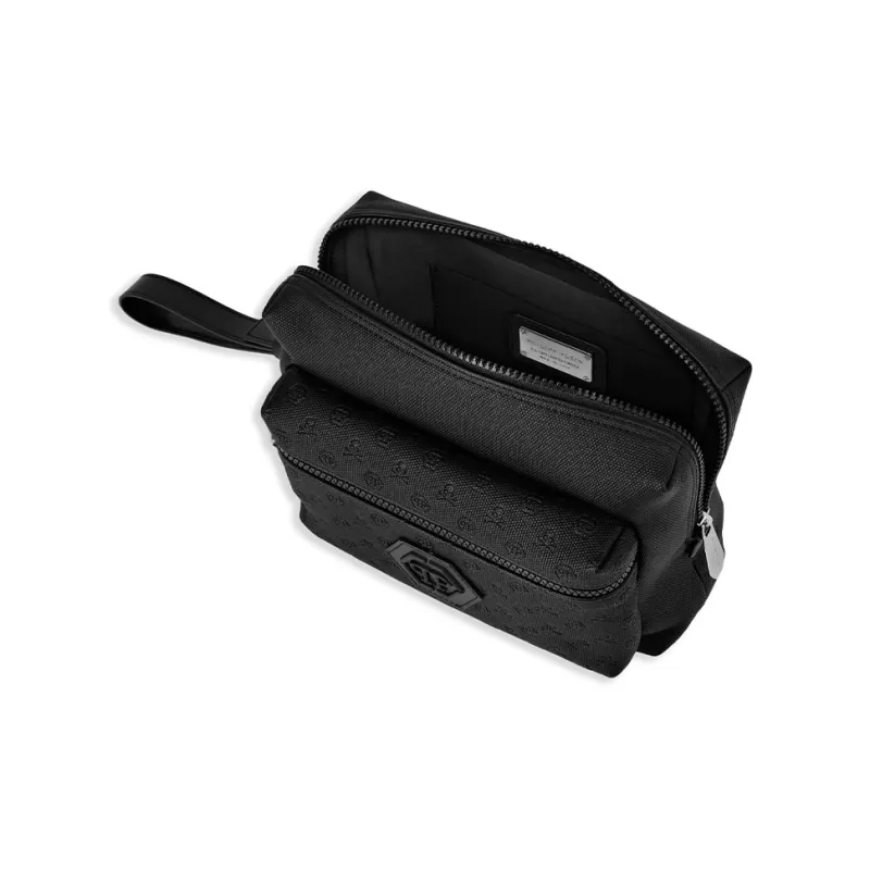 PHILIPP PLEIN Logo patch Clutch Bag-2