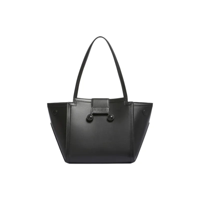 MARNI Calfskin Tote Bag Shopping Bag Handbag Shoulder Bag Mini Women's Black-0