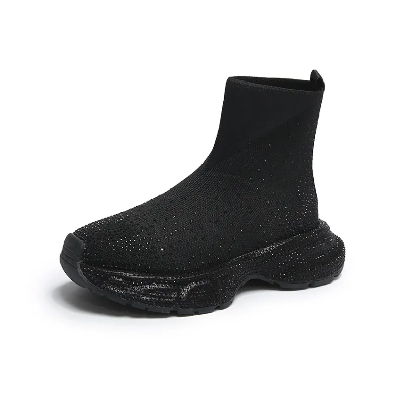 Jerden Smith Slip Resistant, Abrasion Resistant, Breathable High Top Chunky Sneakers Unisex-0