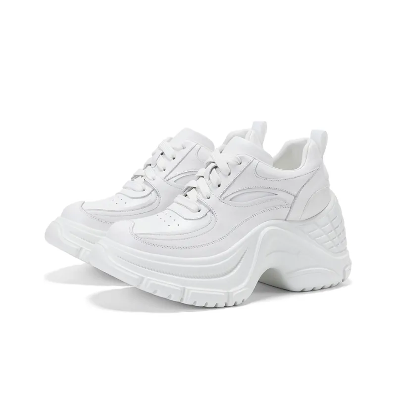 GG-CC Cushioning Anti-Slip And Wear-Resistant Low-Top Chunky Sneakers Women's-1