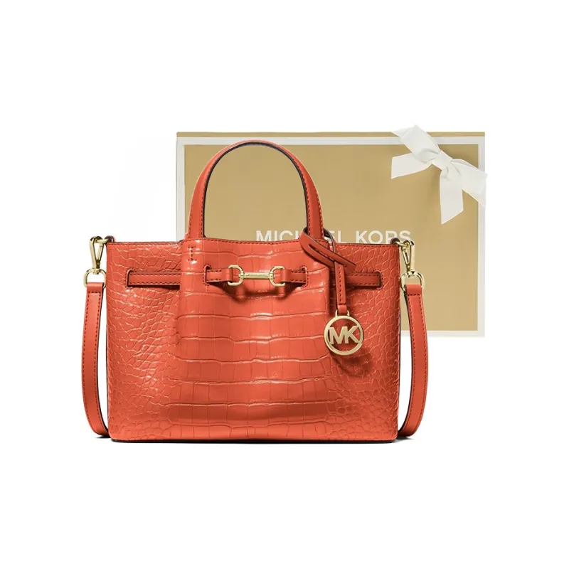 MICHAEL KORS Artificial Leather Handbag Trumpets Women's Orange Red-3