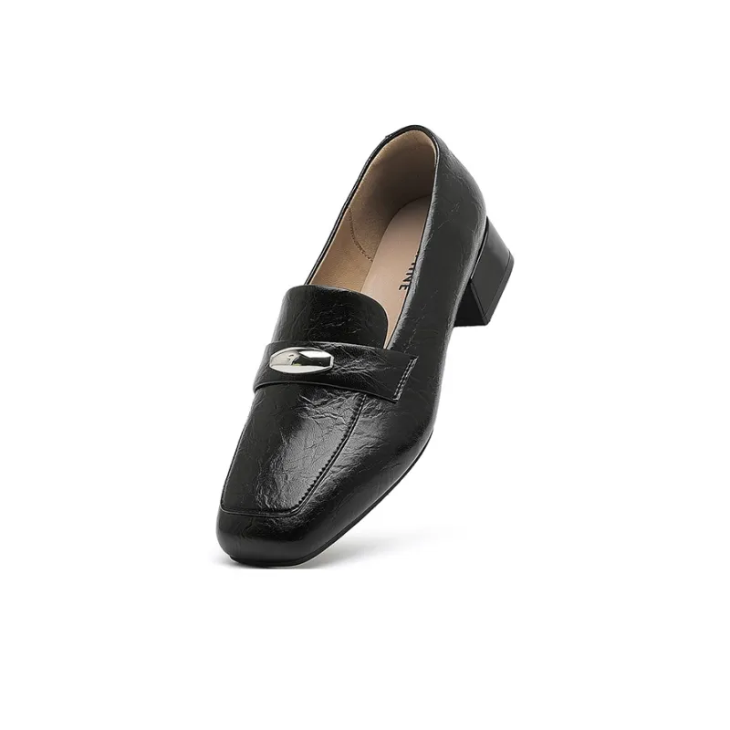 DAPHNE Loafers Women's Black/Beige-4