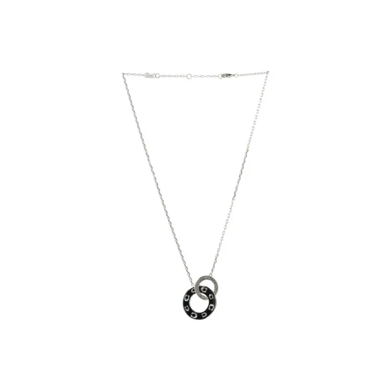 COACH Electroplated Brass Enamel Necklaces Women's Silver-1