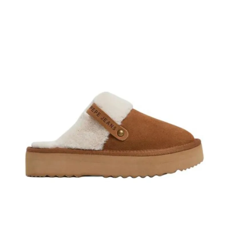 Pepe Jeans Slip Resistant Wrap toe Slippers Women's Brown-1