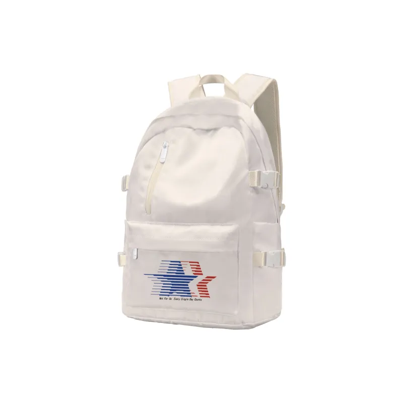 TURN UP NOT FOR US Polyester Backpack Unisex Beige-9