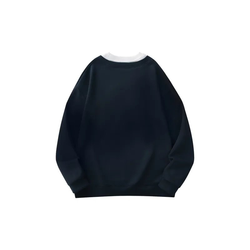 JINBEILE Sweatshirt Unisex Navy Blue-1