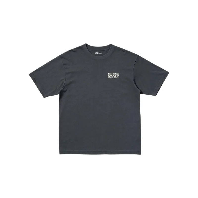 UNIQLO x PEANUTS Collaboration SS25 T Shirt Unisex Dark Gray-1