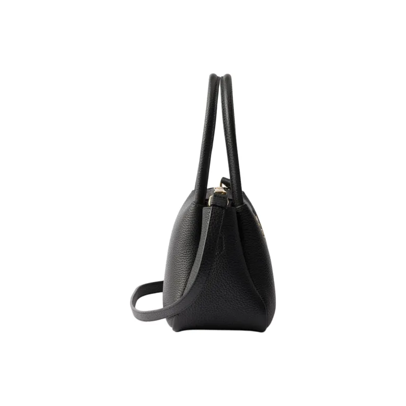 PRADA Cow Leather One Shoulder Handbag Mini Women's Black-2